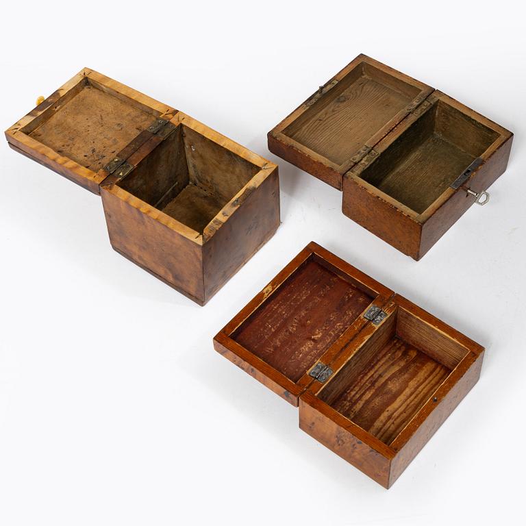 A collection of eleven boxes, 19th - early 20th Century.