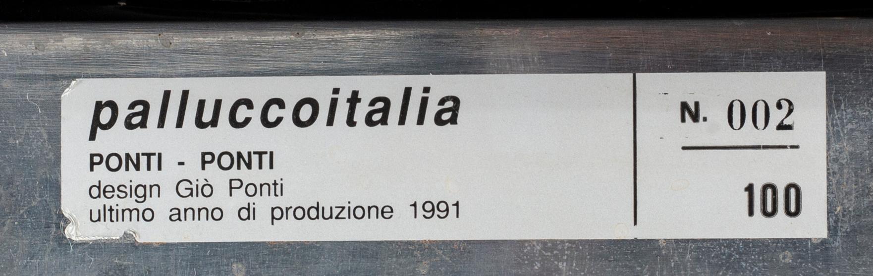 GIO PONTI, "Pontiponti" fåtölj för Palluccoitalia 1991.