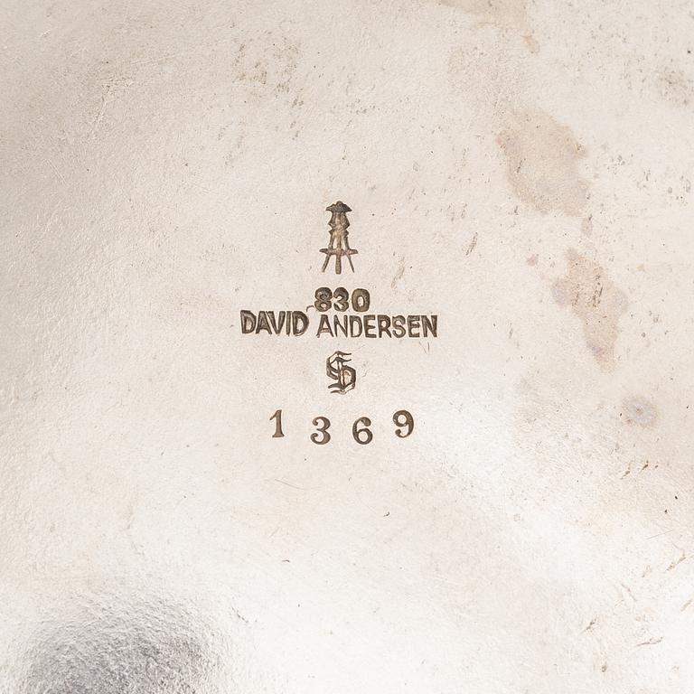 David Andersen, praktskål, silver, Norge, 1900-talets början.