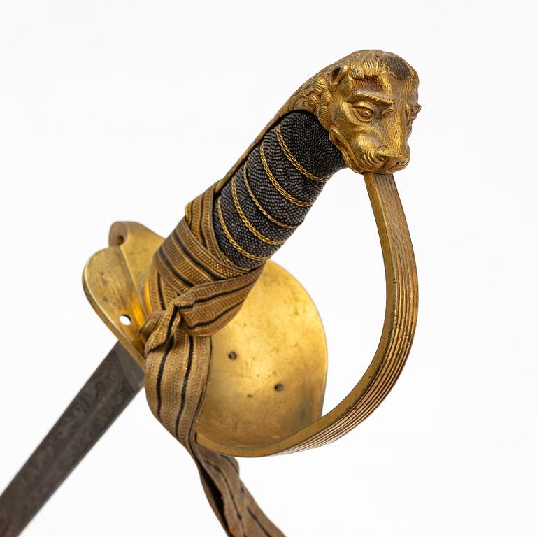 A Swedish naval officer's sword 1878 pattern.