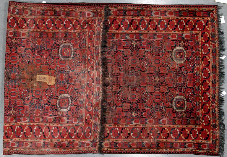 MATTA, antik, 1800-talets mitt, Bechir, Turkmenistan. Ca. 380x185.