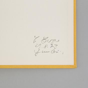 BOOK, "ODA A JOAN MIRÓ", Joan Brossa, signed by Joan Miró and Joan Brossa.