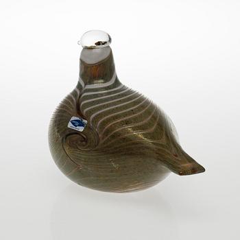 OIVA TOIKKA, BIRD, glass, signed O. Toikka Nuutajärvi.