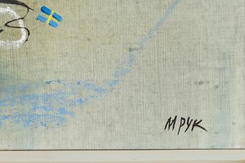 Madeleine Pyk, olja på duk, signerad M Pyk.