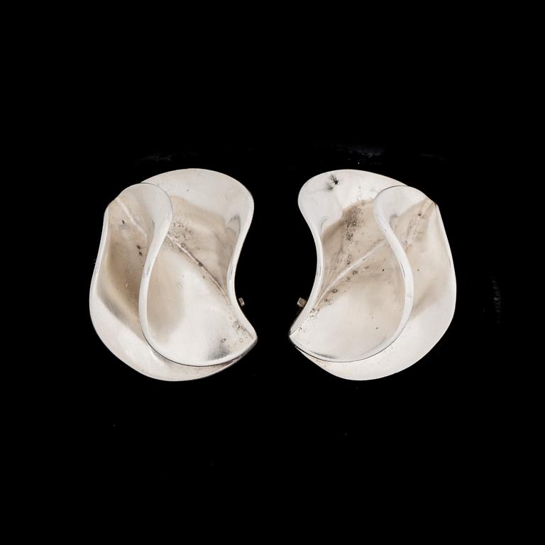 ÖRHÄNGEN, sterlingsilver, Hans Hansen, Georg Jensen, Köpenhamn. Vikt ca 21 g.