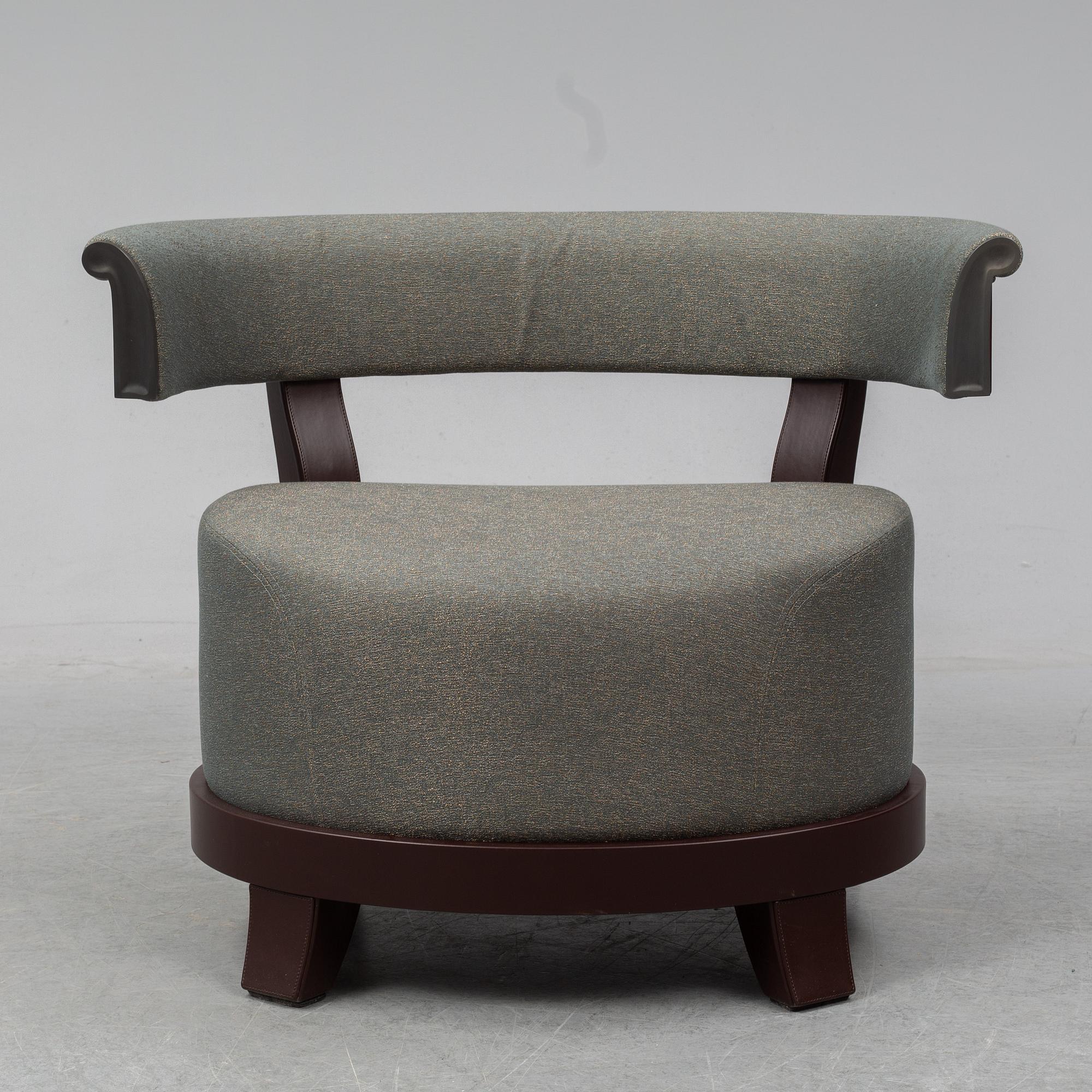 A contemporary 'Chelsea' armchair by Romeo Sozzi for Promemoria Furniture.