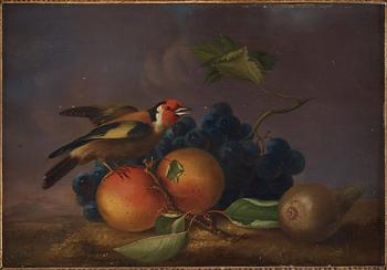 Leopold Brunner, Still lifes with birds and fruits (2).