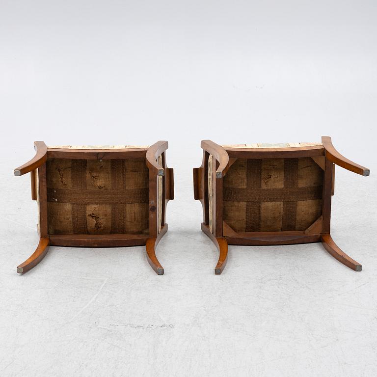 Banquets, a pair, Karl Johan, first half of the 19th century.