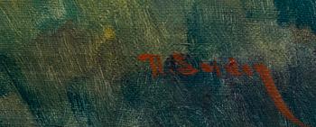 UUNO SOLDAN, öljy kankaalle, signeerattu.