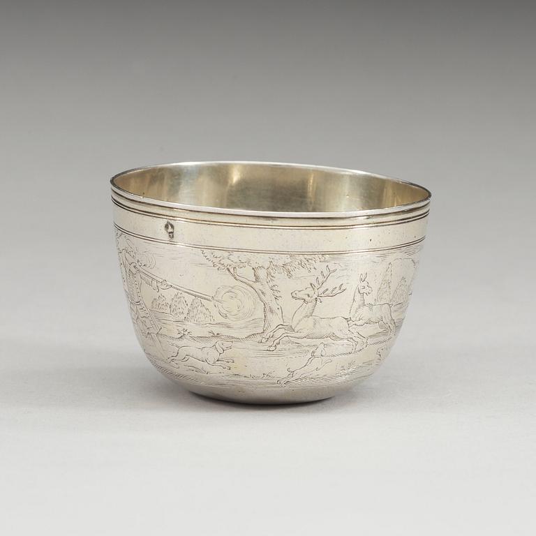 TUMLARE, otydlig mästarstämpel, Augsburg 1712-1715.