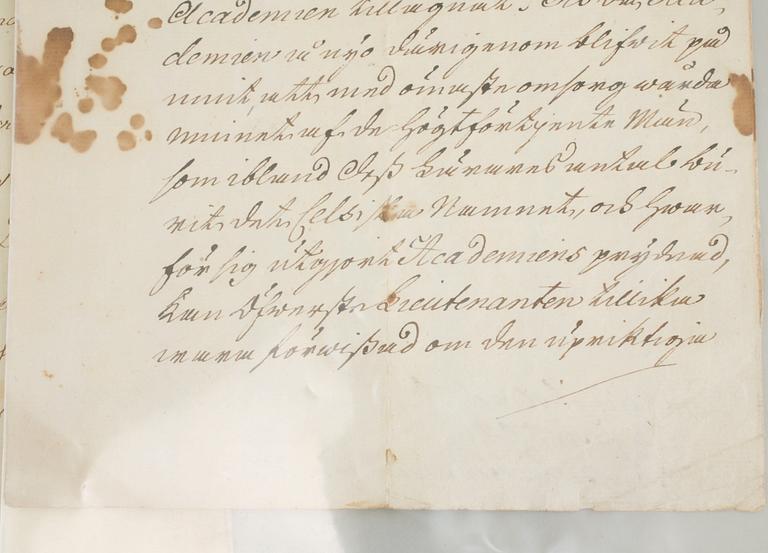 Four letters from Karl XIII, signed and dated 1794- 1810.