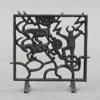 Olle Hermansson, brasgaller/gnistskydd, Husqvarna, 1900-talets andra hälft.