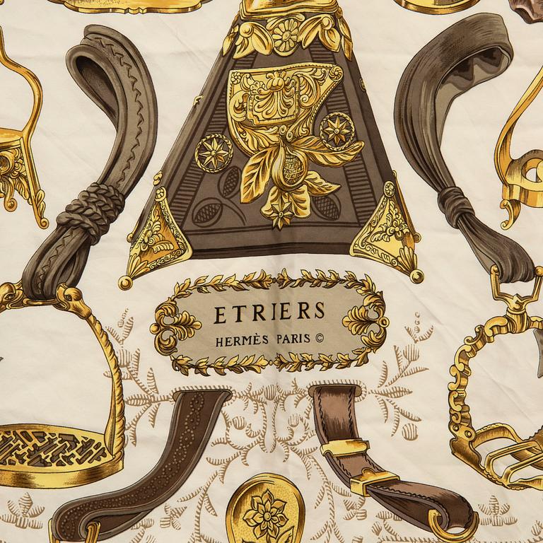 Hermès, scarf "Stirrups".