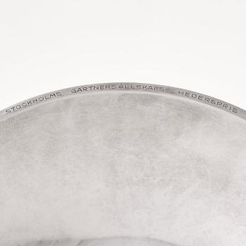 Atelier Borgila, skål, Stockholm 1930, sterling silver, komponerad av Erik Fleming.