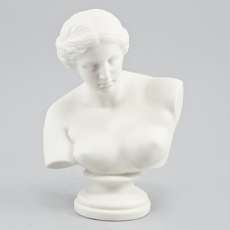 SKULPTUR, parian, "Venus", Gustafsberg, 1900.