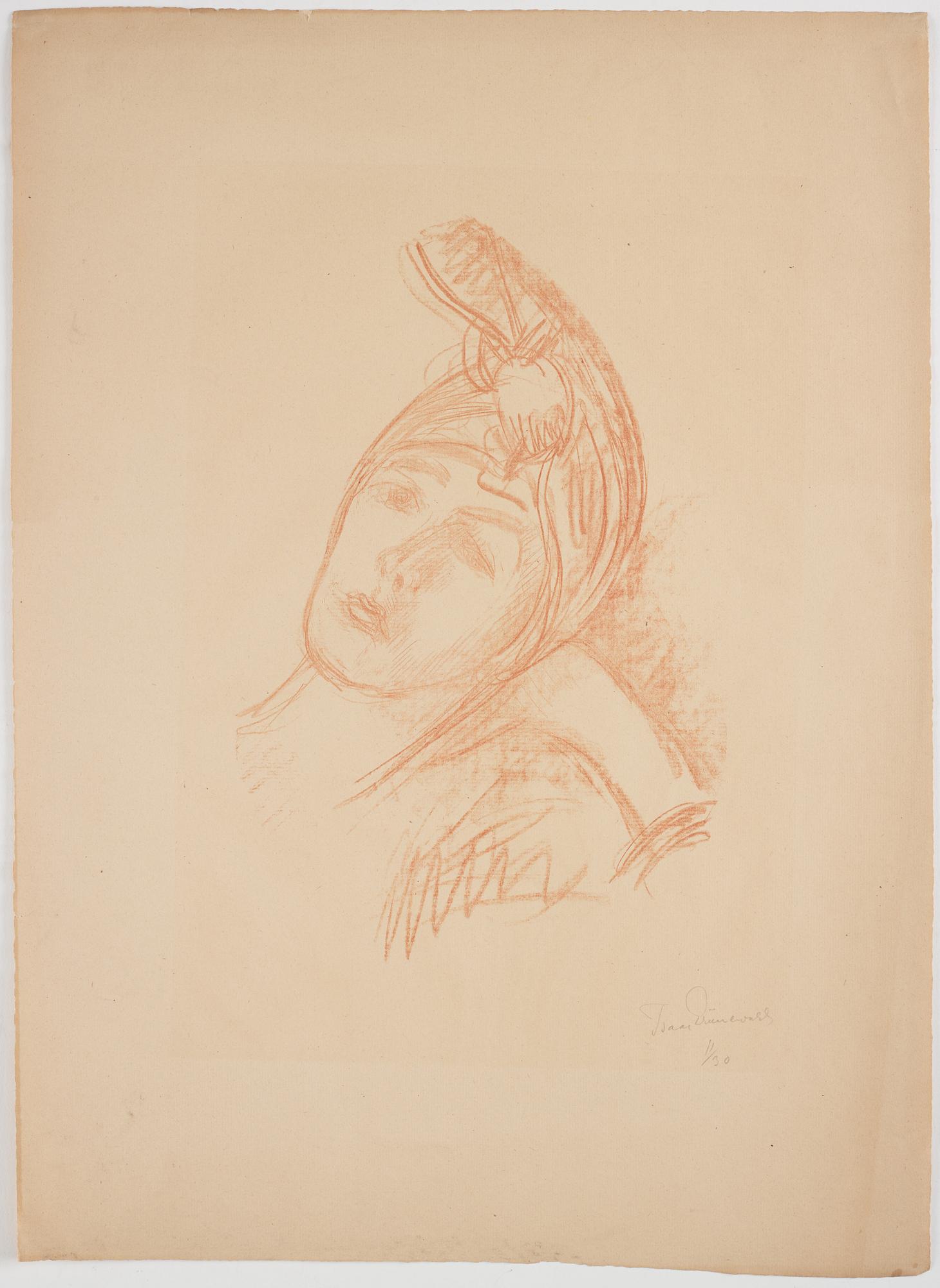 Isaac Grünewald, Portrait of a woman in a turban.