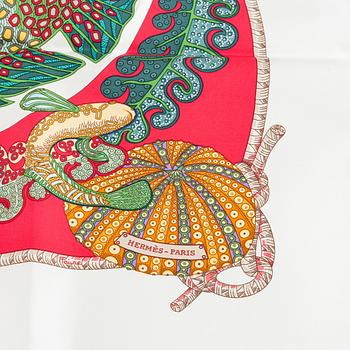 Hermès, a 'Grands Fonds' silk scarf.