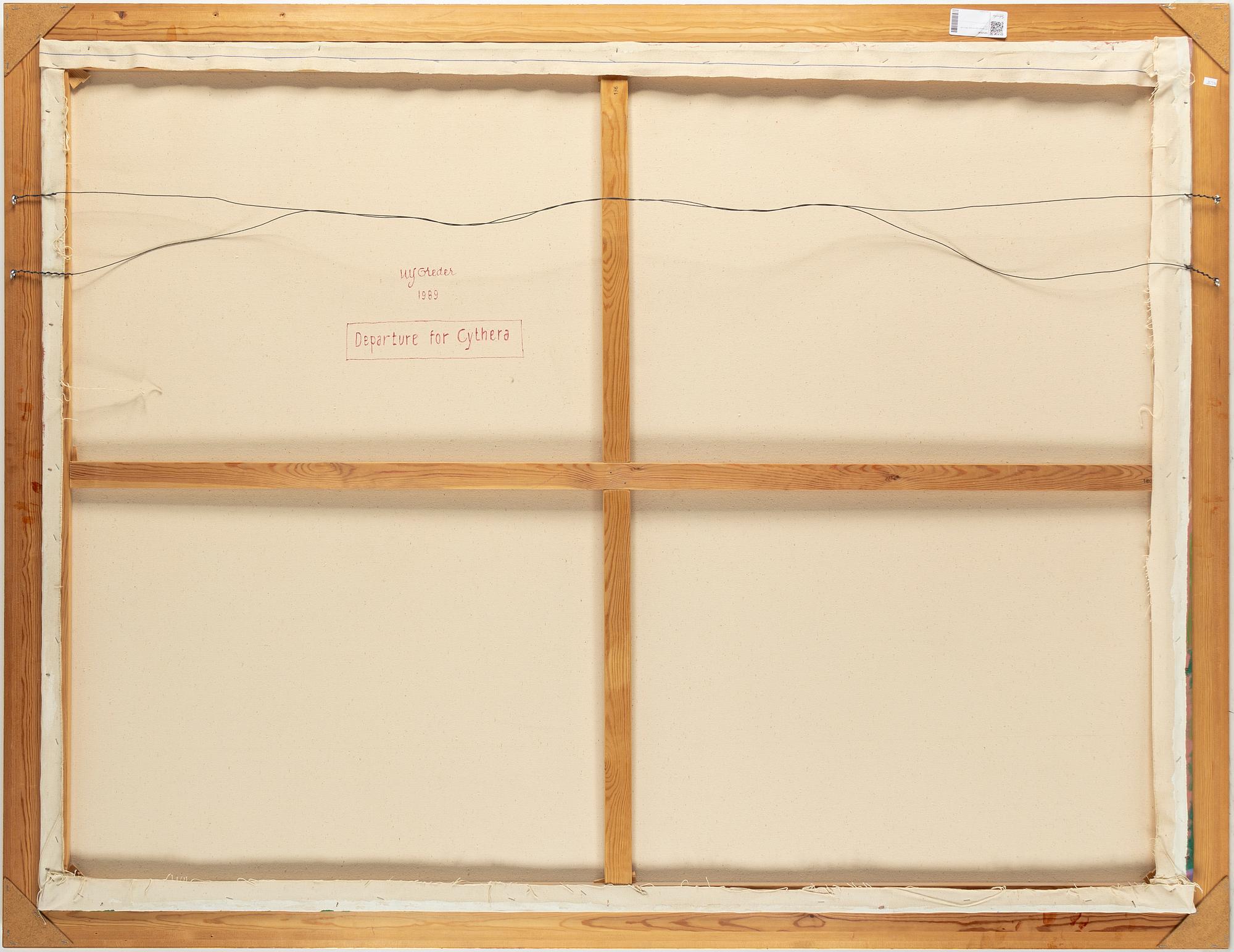 ULF GREDER, oil on canvas, signed.