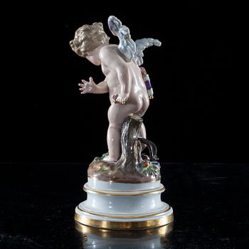 FIGURIN, porslin, Meissen 1800-tal.