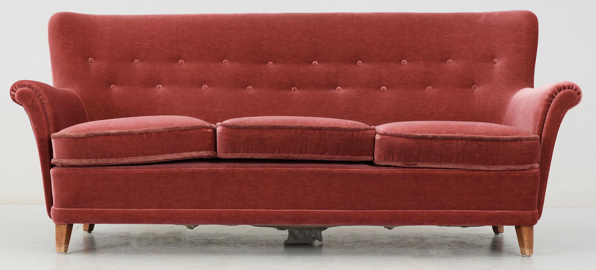 SOFFA, "Hemmakväll", Carl Malmsten, 1900-talets mitt.