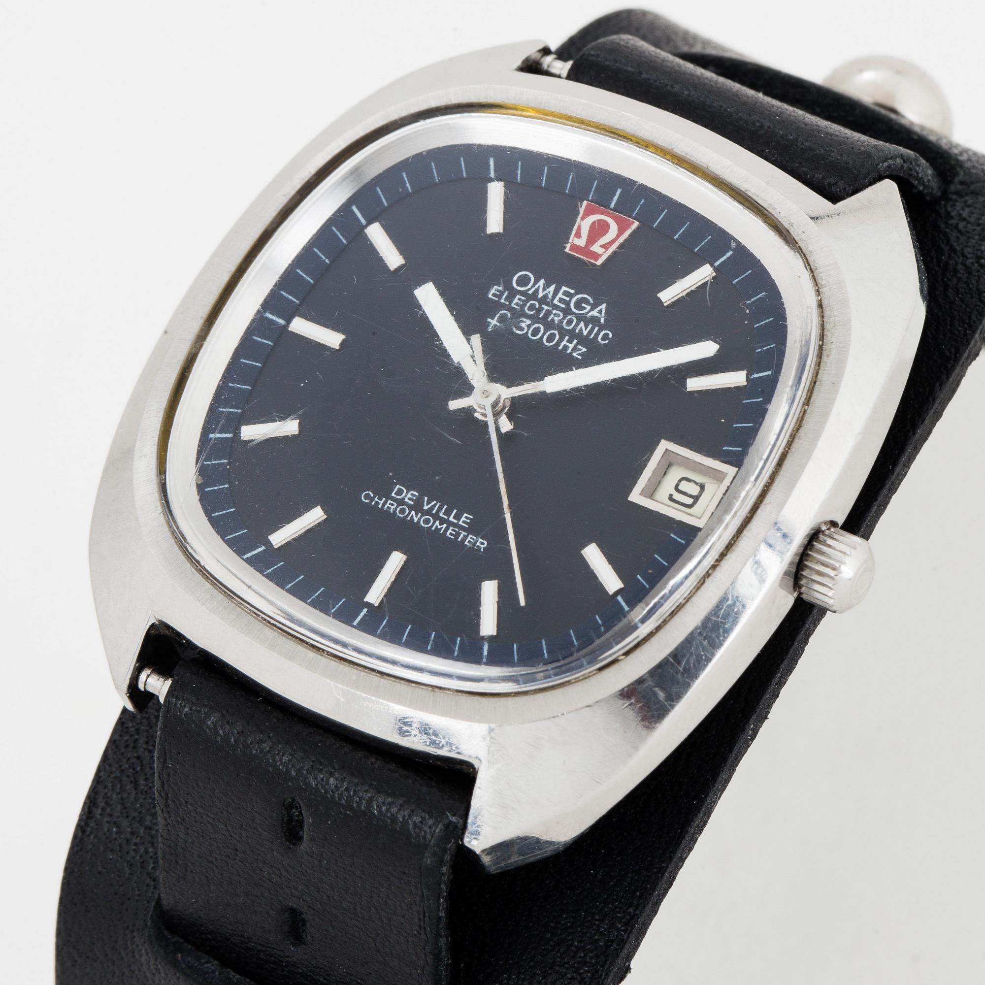 OMEGA, De Ville, Electronic (f 300 HZ), Chronometer, armbandsur, 37,5 (42) mm.