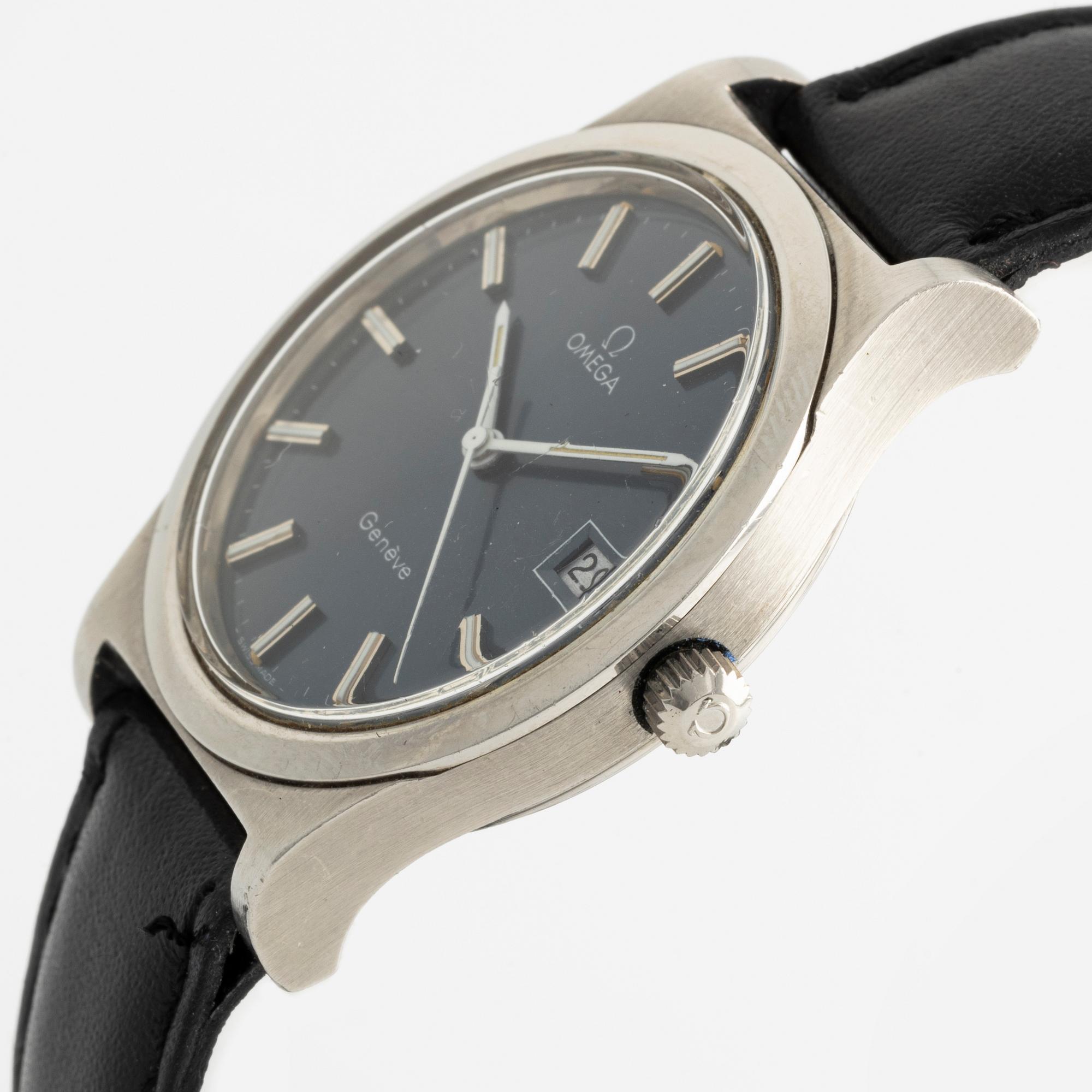 Omega, Genève, wristwatch, 36 mm.