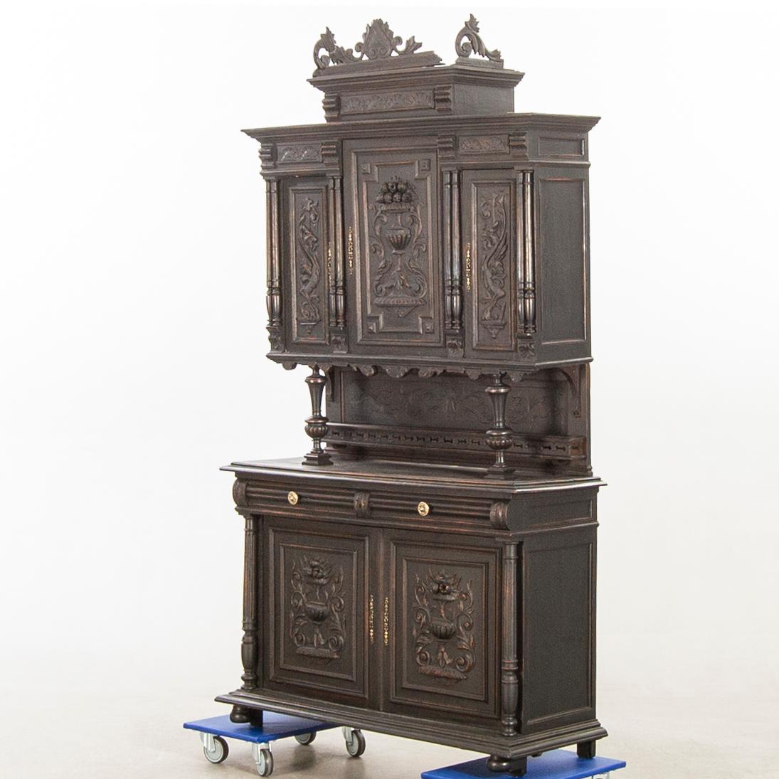 A neo-renaisssance styel cupboard first half of the 20th century.