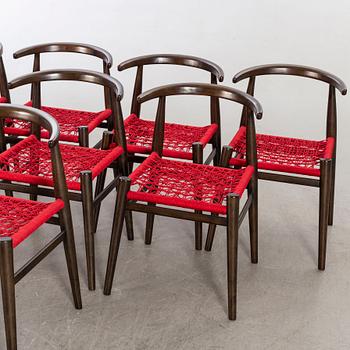 Eight 21st century armchairs by John Vogel for West Elm, USA.