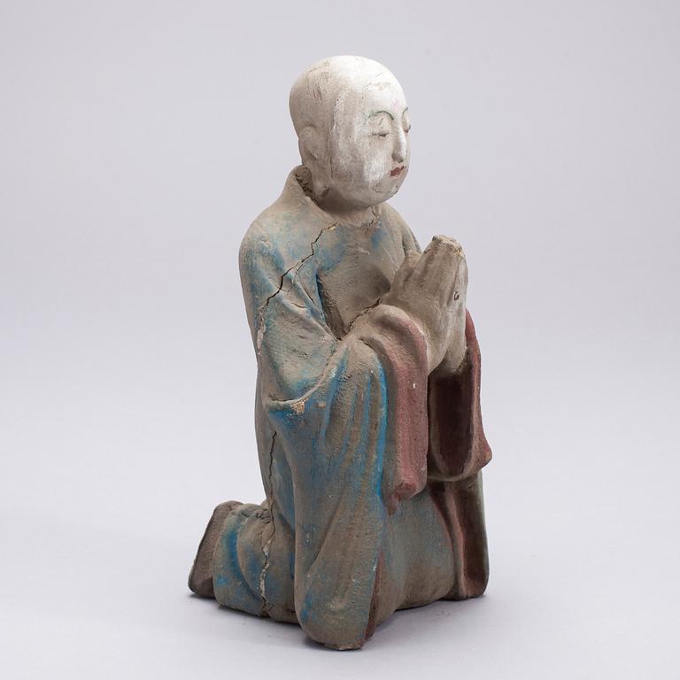 SKULPTUR, trä, Kina, 1900-talets början.