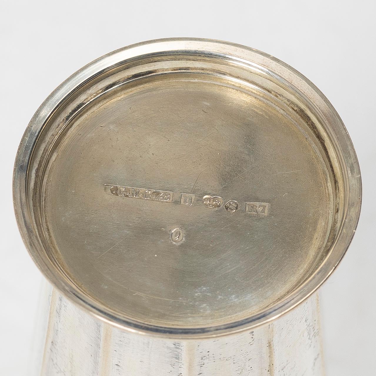 Bägare, 6 st, silver, mestadels GAB, 1900-tal.