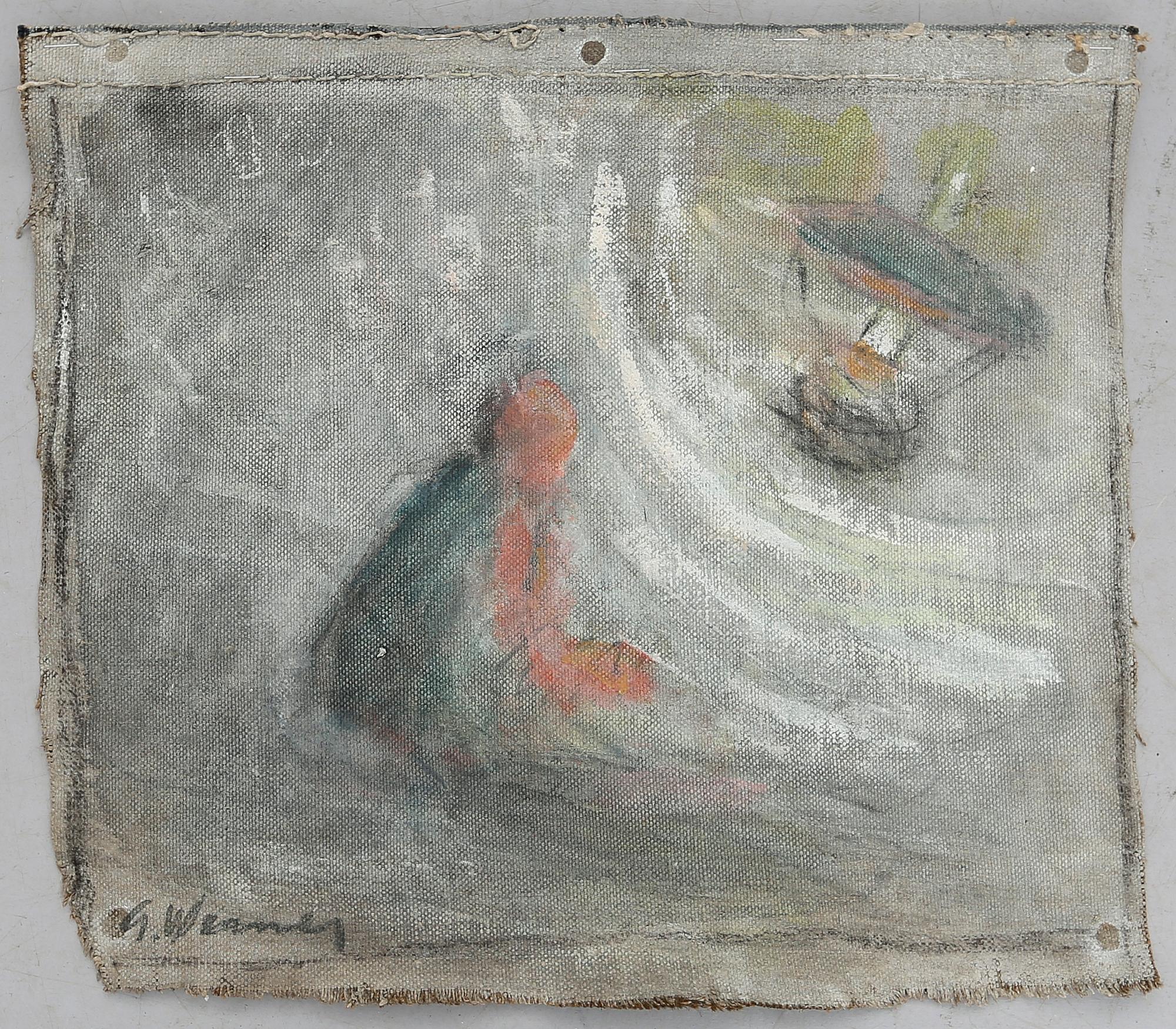 GÖSTA WERNER, olja på segelduk, signerad.