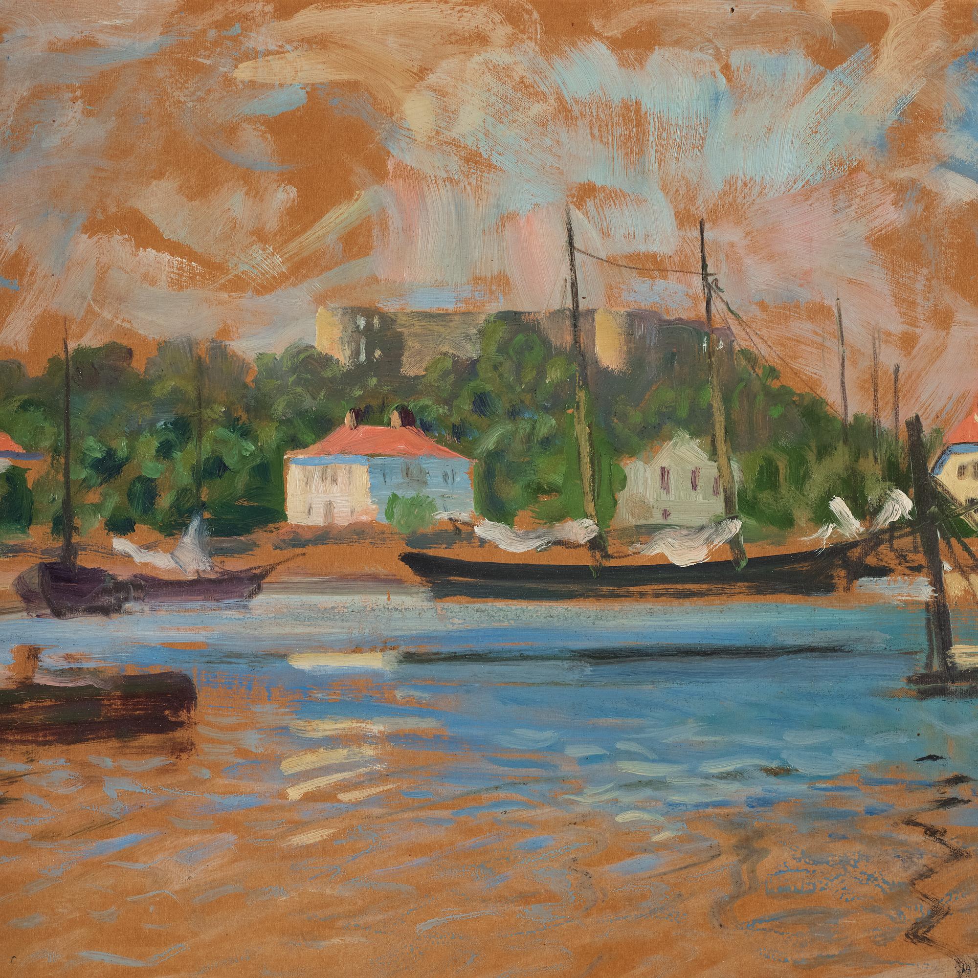 Elis Åslund, Borgholms slottsruin.