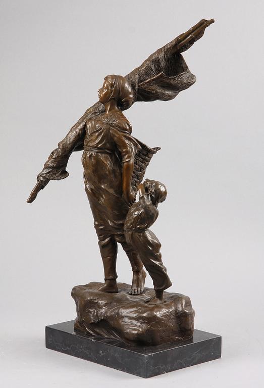 ELISABETH NOURSE, efter, skulptur, brons, 2000-tal.