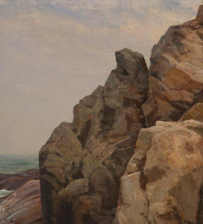 Berndt Lindholm, Waves against the cliffs.