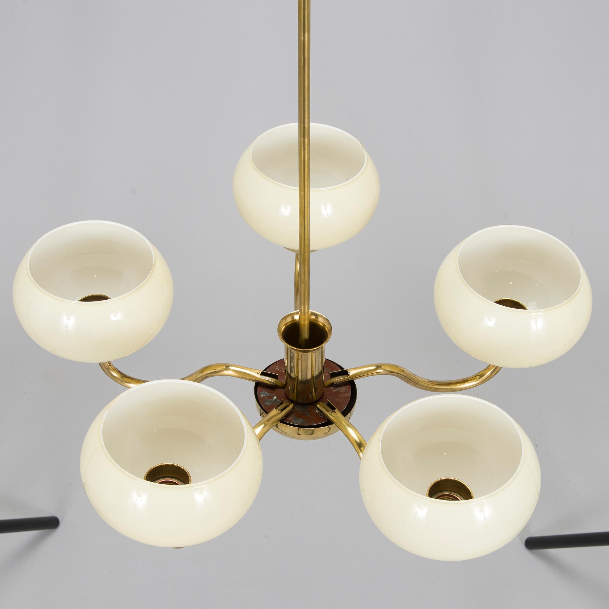 Paavo Tynell, taklampa modell 1504/5, Taito, 1930-tal.