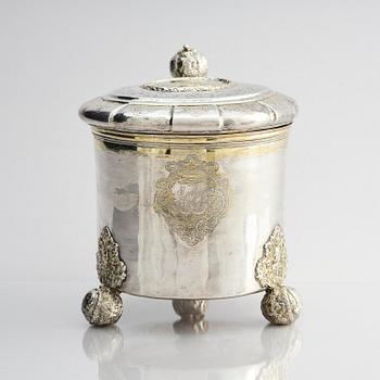 A Swedish 18th century parcel-gilt silver tankard, mark of Thomas Beckman the younger (active 1727-1765), Örebro.