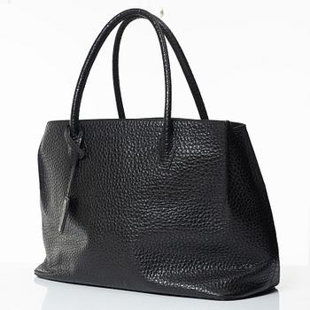 Jil Sander, A black leather bag.