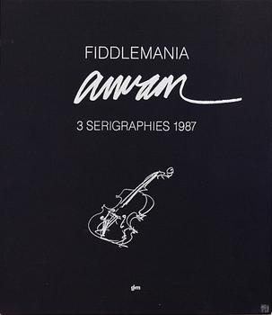 FERNANDEZ ARMAN. Mapp med 3 st serigrafier, signerade, numrerade 6/200. GKM edition, 1987.