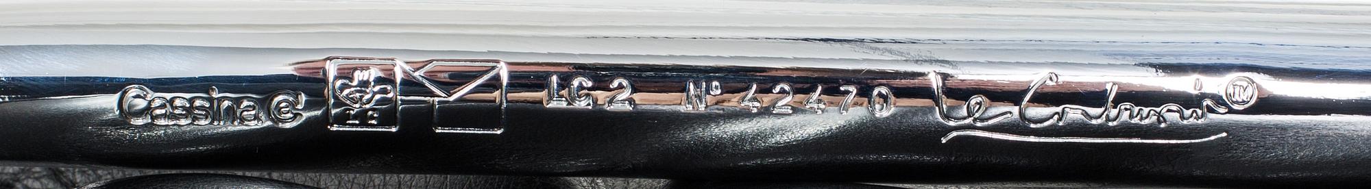 SOFFA, "LC 2", Le Corbusier, Pierre Jeanneret och Charlotte Perriand, Cassina, Italien.