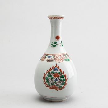 A Chinese 18th century famille verte porcelain vase.