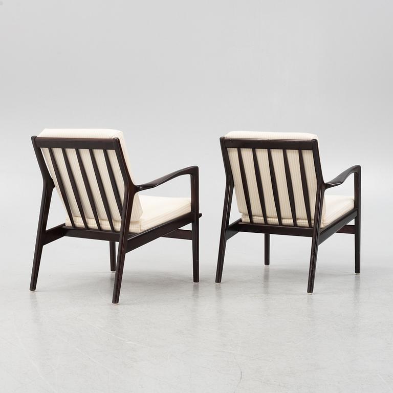 A pair of armchairs, JOC, Vetlanda, 1960's.