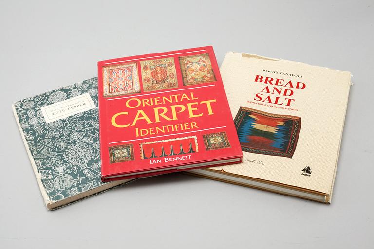 20 books on oriental rugs and carpets, 20th century.