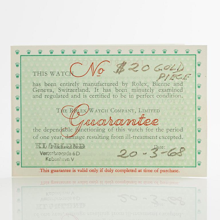 Rolex, "Coin Watch", "Twenty Dollars 1904", ca 1968.
