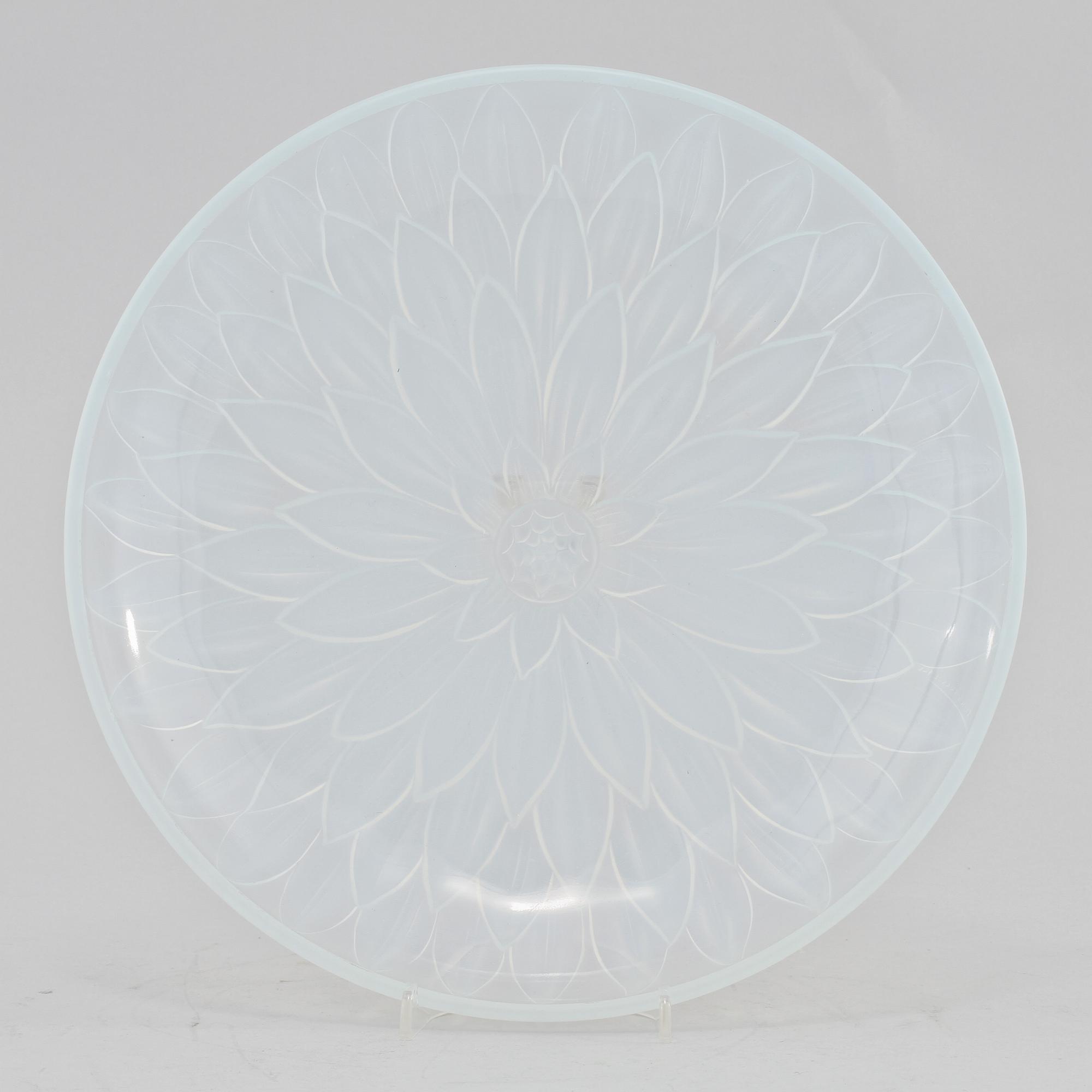SKÅLFAT, glas, Etling, Frankrike, 1900-talets första hälft.