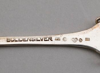 TESKEDAR, 12 st, Bolidensilver, samemodell, 1946. Vikt ca 123 gram.