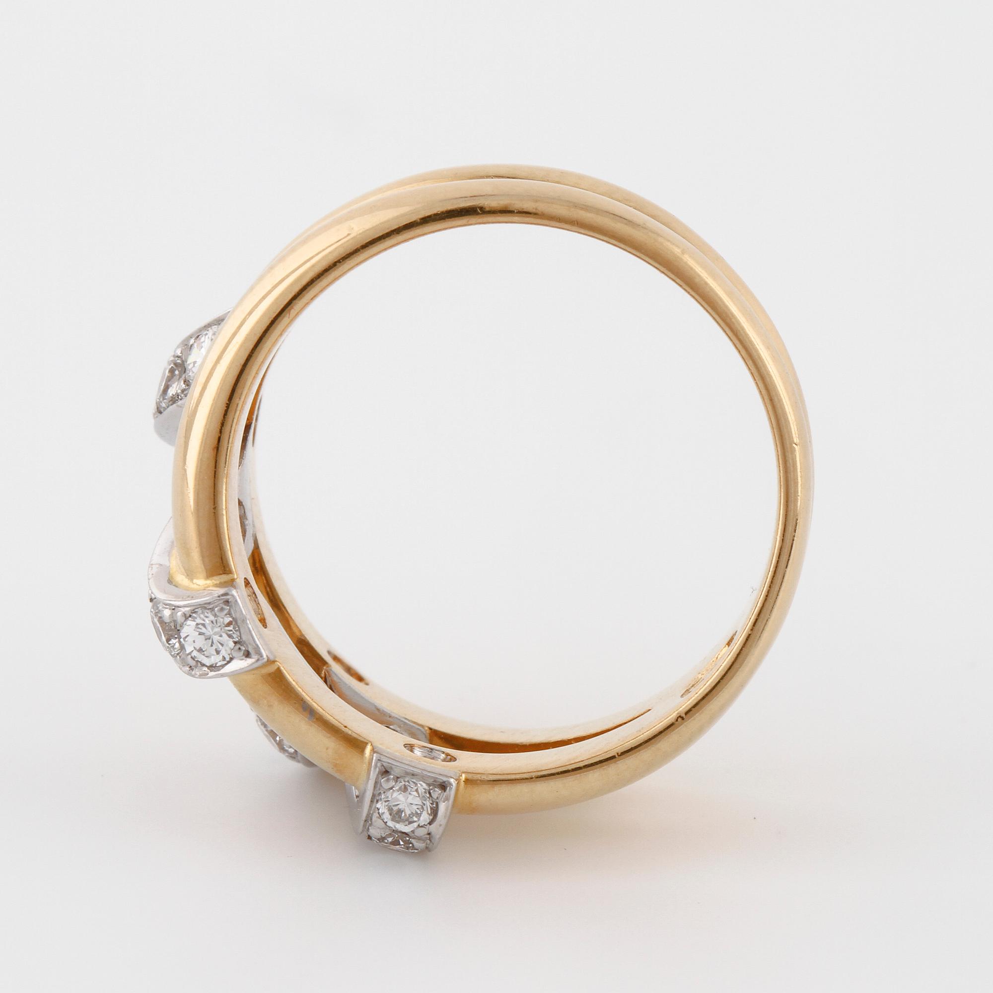 RING, med briljantslipade diamanter, totalt 0.66 ct, Engelbert, Stockholm, 1996.