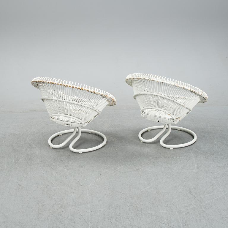 A pair of easy chairs, model 'Rondo', Göte-Möbler i Nässjö AB, Nässjö, 1960s.