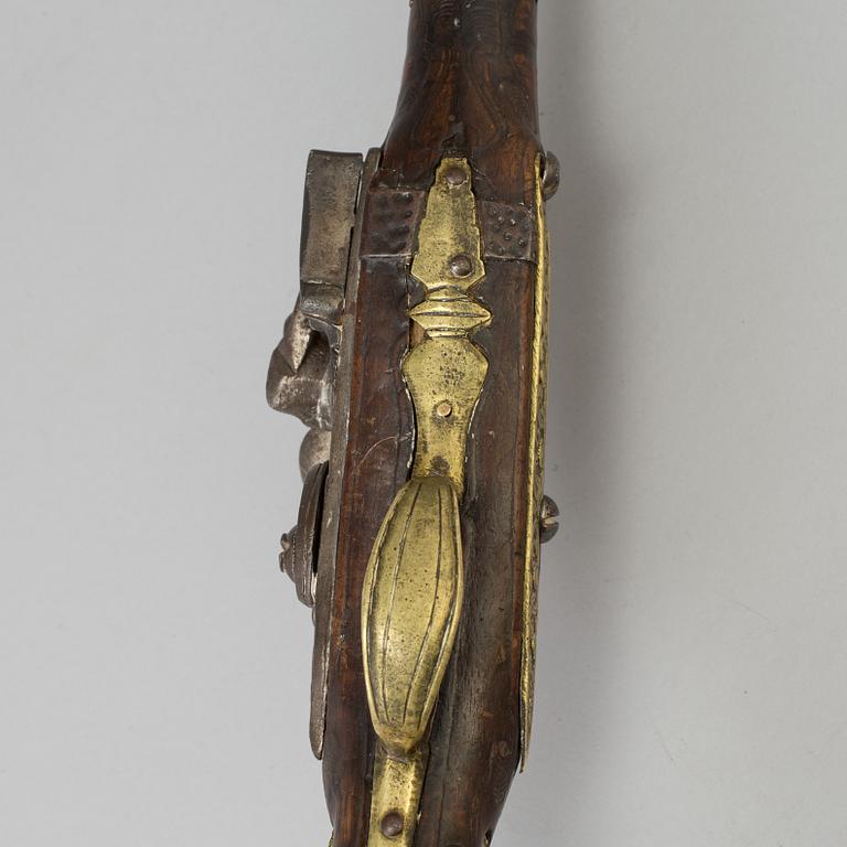 A 19th century flintlock pistol probably from the Ottoman Empire.