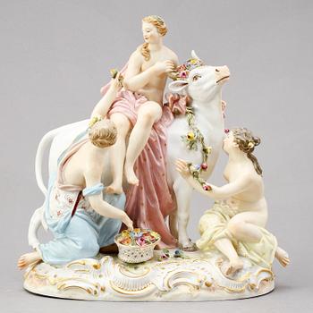 FIGURINGRUPP, porslin, Meissen, 1900-tal.