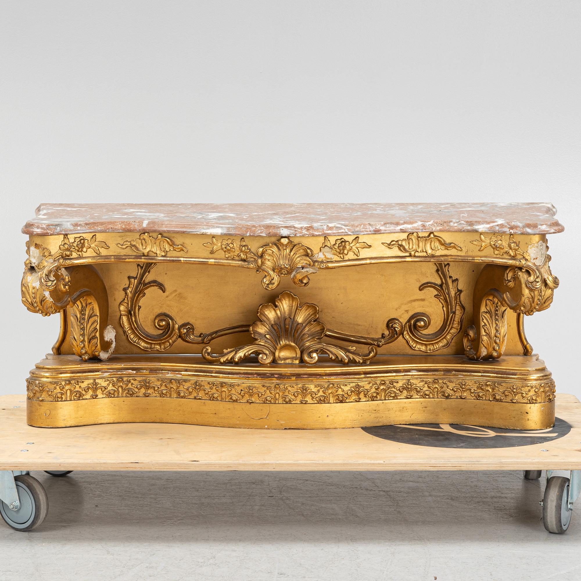 Spegeltrymå, nyrokoko, 1800-talets slut.